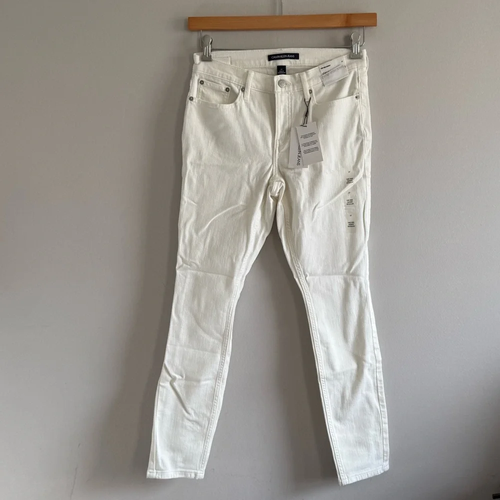 CALVIN KLEIN JEANS Mid-rise rise Skinny Regular Jeans Women Size 27 - Picture 5 of 15